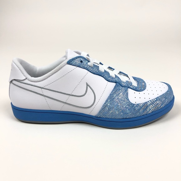 Nike Legend S/S Metallic Blue Retro Shoe 317556101 - Picture 2 of 8